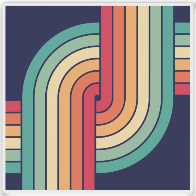 70s Retro Geometric Design (Front)