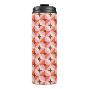 70s Retro Geometric Vintage Pattern Thermal Tumbler