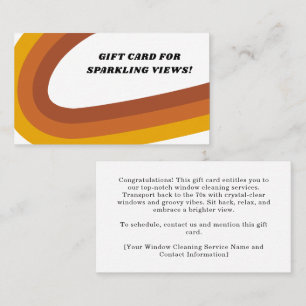 70s retro gift certificate