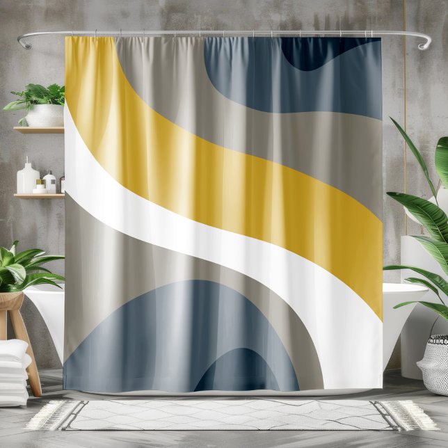 70s Retro Groovy Pattern Navy, Mustard, Grey (Creator Uploaded)