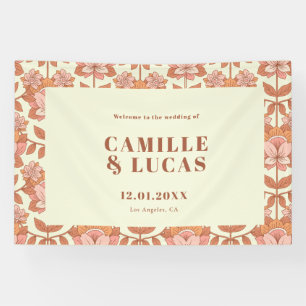70s Retro Inspired Wedding Welcome Sign