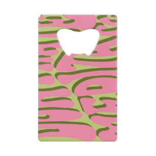 70s Retro: 'Meditate' Motivational Poster Credit Card Bottle Opener