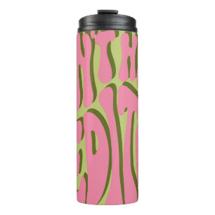 70s Retro: 'Meditate' Motivational Poster Thermal Tumbler