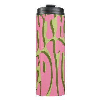 70s Retro: 'Meditate' Motivational Poster Thermal Tumbler