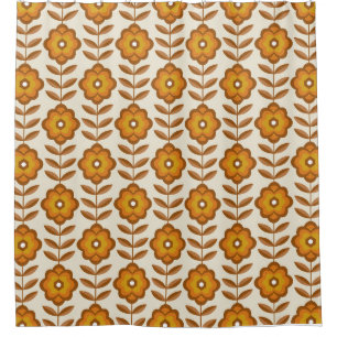 70s Retro Mid-Century Floral Pattern