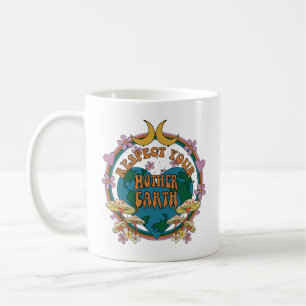 70's Retro Mother Earth Graphic Coffee Mug