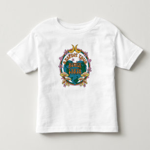 70's Retro Mother Earth Graphic Toddler T-shirt