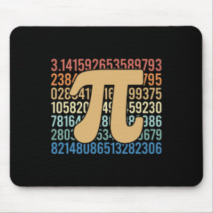 70s Retro Pi Day Math Equation Numbers Teacher Stu Mouse Pad