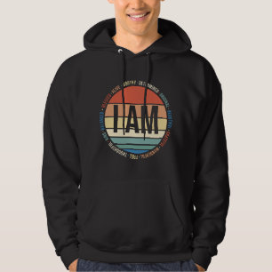 70s Retro Positive Affirmations Self Care Mental H Hoodie