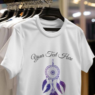70s retro purple dreamcatcher customized quote T-Shirt
