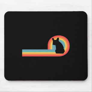 - 70s Retro Rainbow Dog Pet Owner Cute Mouse Pad