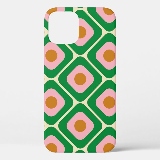 70's Retro Seamless Pattern. 60s and 70s Aesthetic Case-Mate iPhone Case (Back)