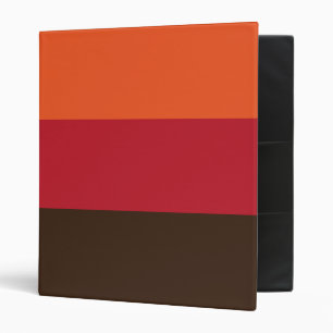 70s Retro Striped Color Pattern Binder