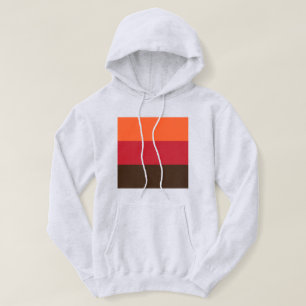 70s Retro Striped Color Pattern Hoodie