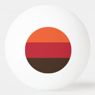 70s Retro Striped Color Pattern Ping Pong Ball