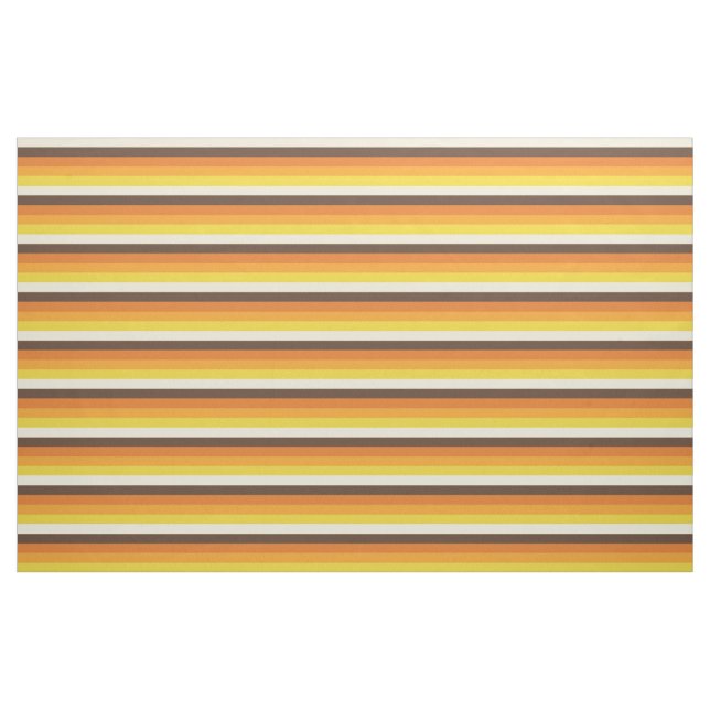 70s Retro Striped Colour Pattern Fabric (Fat Quarter)