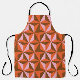 70s retro vintage pattern background apron