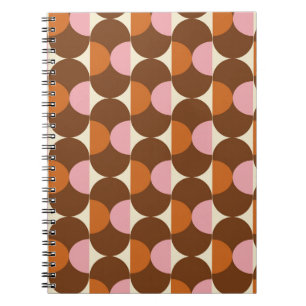70s retro vintage pattern backgroundvintage, geome notebook