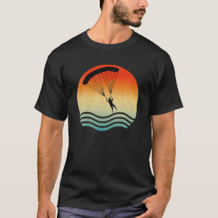 70S Retro Vintage Skydiver Sports Skydive Parachut T-Shirt