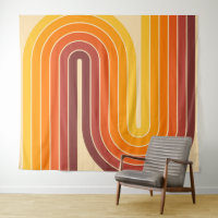 70s Retro Vintage Style Geometric Design