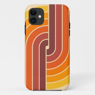 70s Retro Vintage Style Geometric Pattern iPhone 11 Case