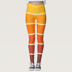 70s Retro Vintage Style Geometric Pattern Leggings