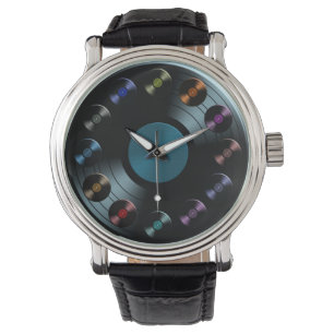 70s Retro Vinyl Record Watch