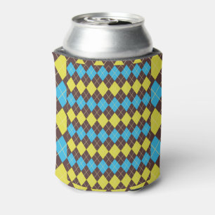 70s Scottish Tartan-Pattern Can Cooler