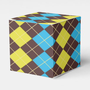 70s Scottish Tartan-Pattern Favor Box