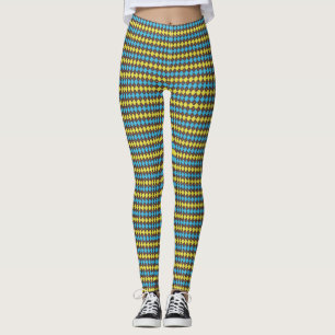 70s Scottish Tartan-Pattern Leggings