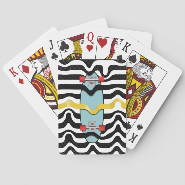 70's skateboard playing cards (Back)
