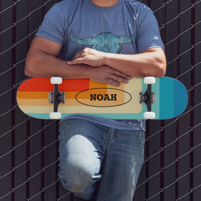 70s Square Rainbow Skateboard (Outdoor 3)