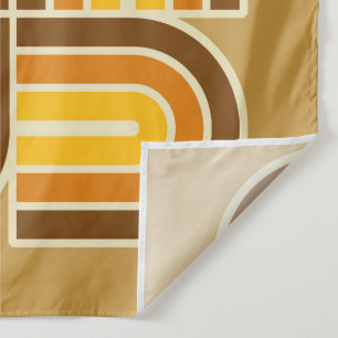 70s Style Geometric Arch Pattern Tapestry