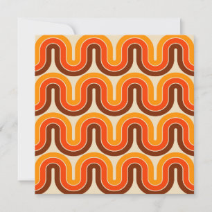 70s Style  Geometric Design Invitation