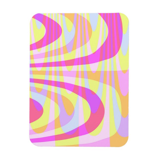 70's Swirls Magnet (Vertical)