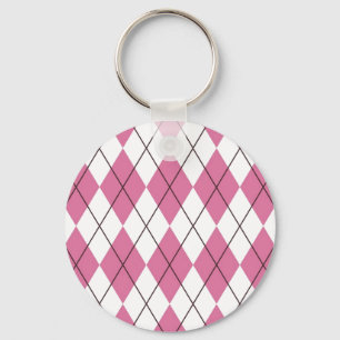 70s Tartan-Pattern Pinky Keychain