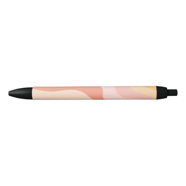 70s Themed Black Ink Pen (Front)