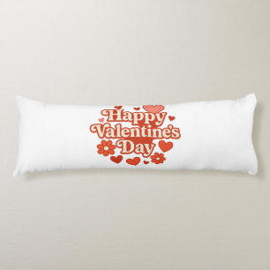 70s, Valentine's Day artwork Body Pillow