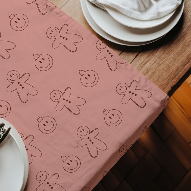 70s Vibe Table Runner Pastel Christmas for Fans (70s Vibe Table Runner Pastel Christmas for Fans)
