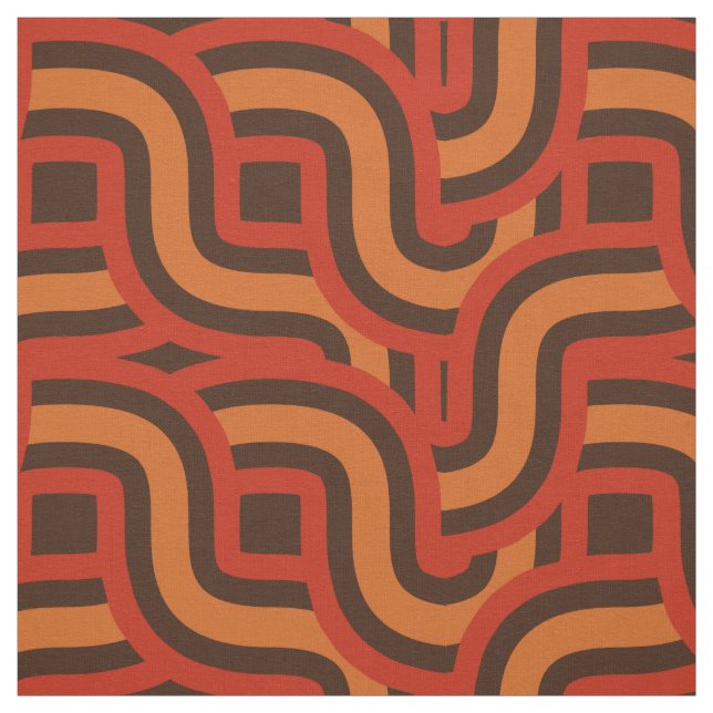 70s vintage colour retro weave pattern fabric (Swatch)