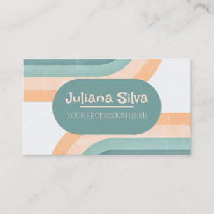 70s Vintage Rainbow  Business Card