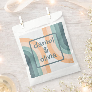 70s Vintage Rainbow Wedding Favour Bag