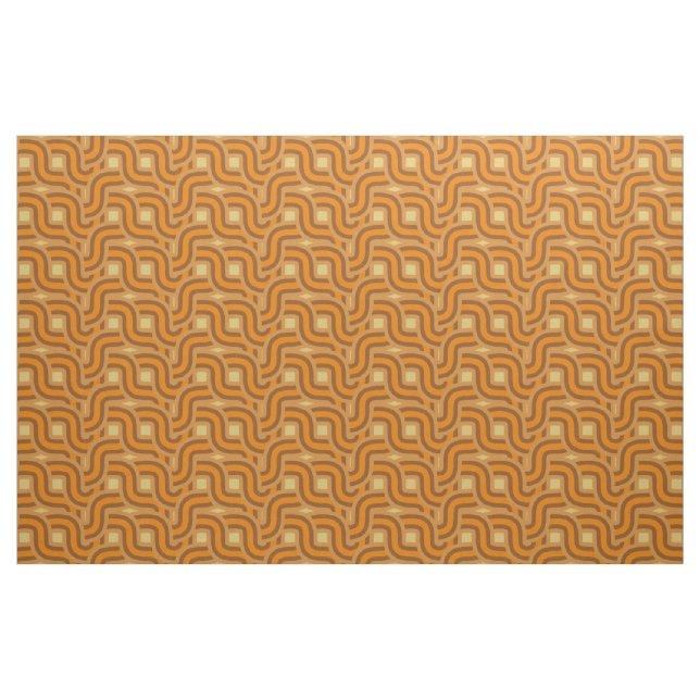 70s vintage retro weave pattern fabric (Yard)