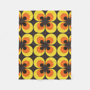 70s Wallpaper Fleece Blanket