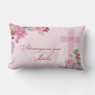 70th Anniversary of Religious Life Catholic Nun Lumbar Pillow