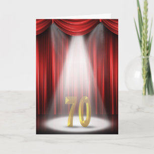 70th Anniversary Spotlight Congratulations Card