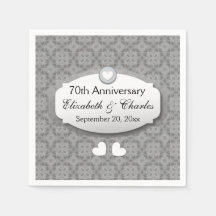 70th Anniversary Wedding Anniversary Platinum Z03