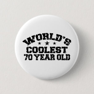 70th Birthday 2 Inch Round Button