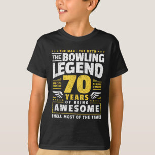 70th Birthday Bowling 70 Years Old Bowler T-Shirt