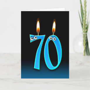 70th Birthday Candles Gifts On Zazzle Ca